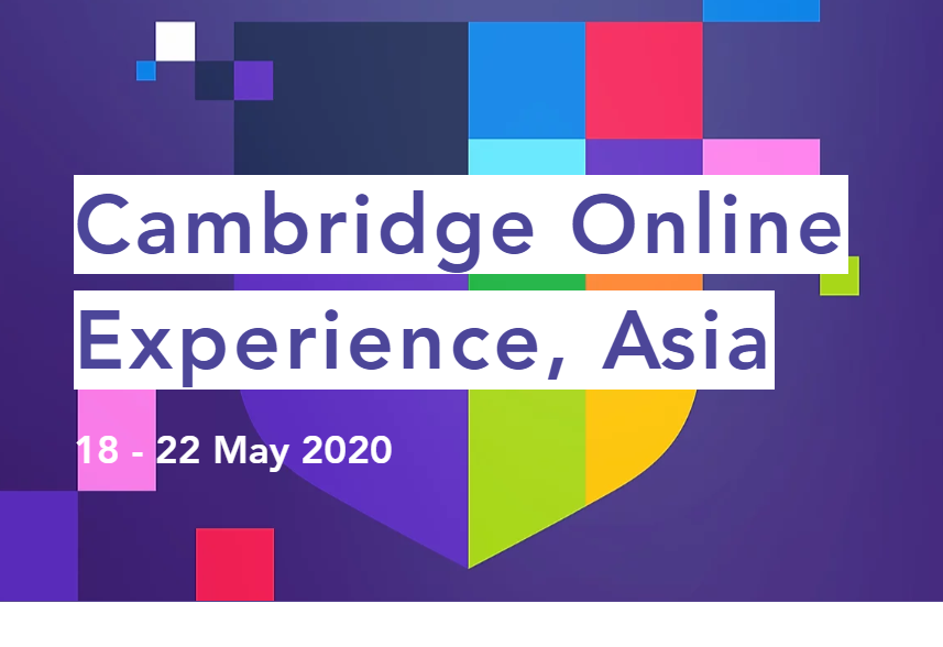 Cambridge Online Experience, Asia　開催決定！ 5/18-5/22
